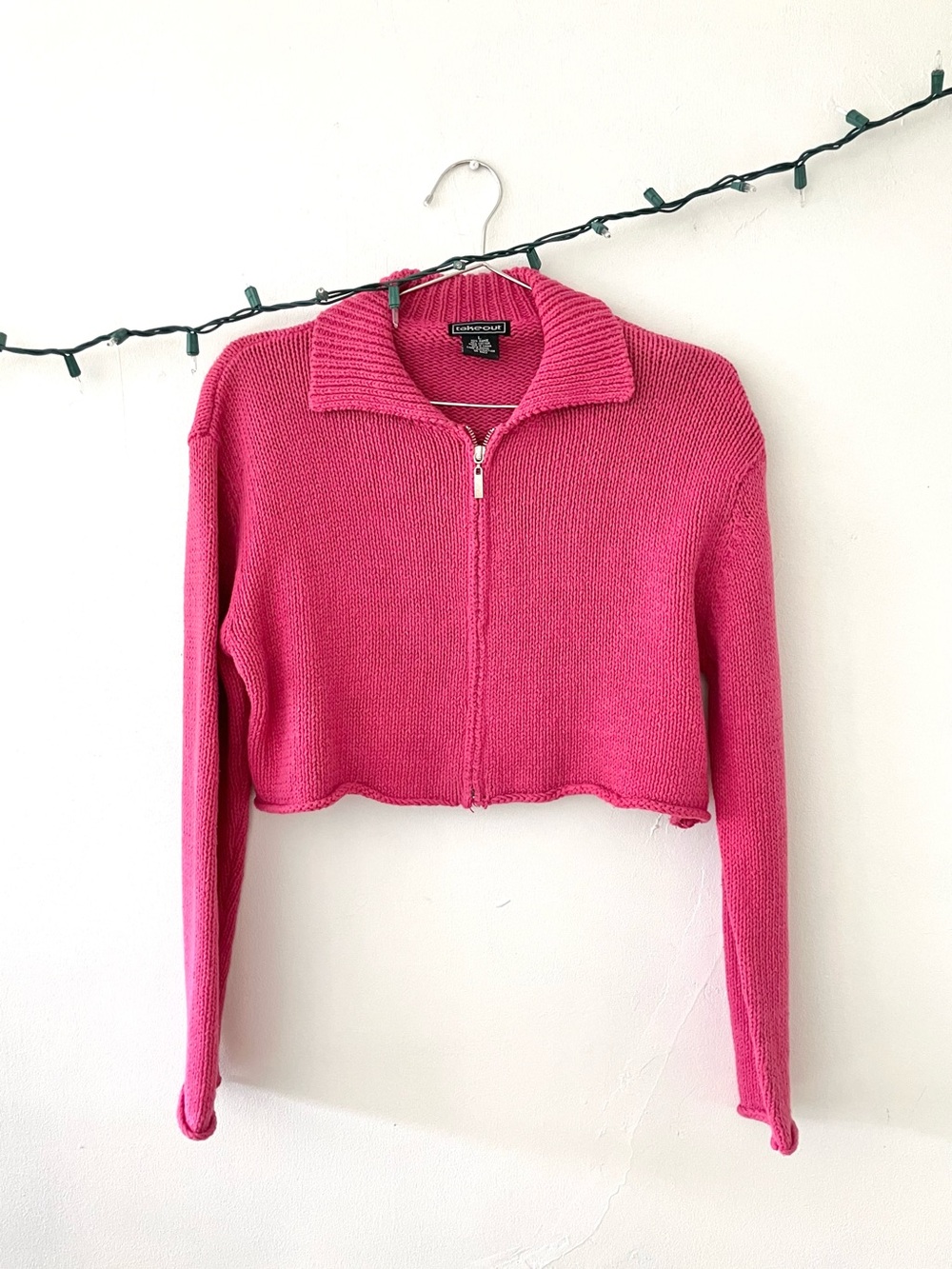 Vintage Knit Cropped Sweater